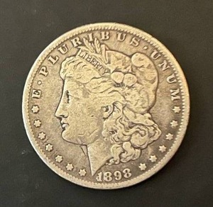 lot 42 image: 1898-O Morgan Silver Dollar
