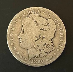 lot 43 image: 1880-O Morgan Silver Dollar