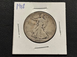 lot 57 image: 1918 Walking Liberty Half Dollar