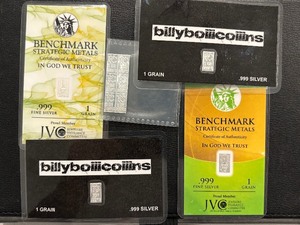 lot 58 image: 10 Grains .999 Fine Silver Bars