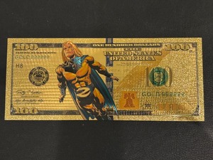lot 76 image: 24K Gold Foil $100 Dollar Note