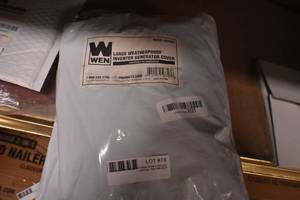 lot 78 image: WEN 56310iC Weatherproof Generator Cover for 3800 to 4500-Watt Inverter Generators