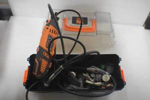 lot 80 image: WEN 23190 1.3-Amp Variable Speed Steady-Grip Rotary Tool with 190-Piece Accessory Kit, Flex Shaft, and Carrying Case