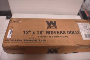 lot 88 image: WEN 721218 1320-Pound Capacity 12-by-18-Inch Hardwood Furniture Dolly, 2-Pack