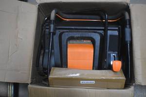 lot 96 image: WEN DT1516 16-Inch 15-Amp 2-in-1 Electric Dethatcher and Scarifier with Collection Bag