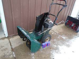 Craftsman 9 hp 26 snow blower with electric start. Tested & works. As shown.