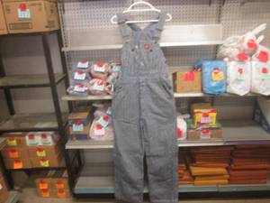 lot 66 image: (CS) Dickies Denim Overalls Size 32...