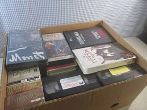lot 75 image: (EW3) Box Full of Assorted VHS Movi...