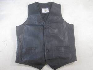 lot 93 image: (BR1) Gino Leathers Leather Vest Si...