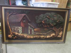 lot 114 image: (FS) Large Framed Vintage 1960s Th...