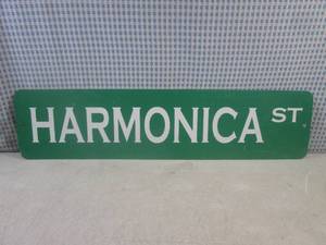 lot 141 image: (EC1) Metal Harmonica St. Sign One-...