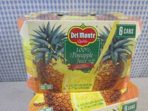 lot 237 image: (B-1) 2 - 6-Packs of Del Monte 100%...