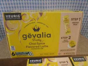 lot 247 image: (B-2) 6 Boxes of Keurig Frothy Chai...