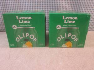 lot 251 image: (B-3) 2 - 4-Packs of Olipop Lemon L...