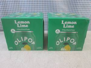 lot 253 image: (B-3) 2 - 4-Packs of Olipop Lemon L...