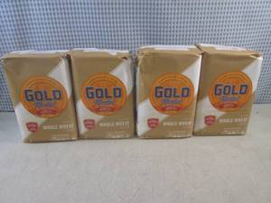 lot 262 image: (EC2) 4 Bags of Gold Medal Whole Wh...