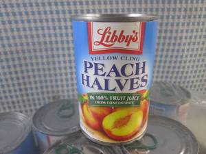 lot 269 image: (B-3) 12 Cans of Peach Halves 15 oz...