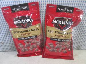 lot 325 image: (B-3) 2 Family Size Bags of Jack Li...