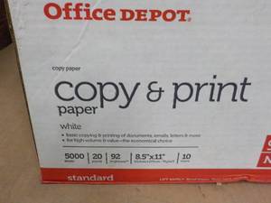 lot 1 image: Office Depot Copy and Print White 5...