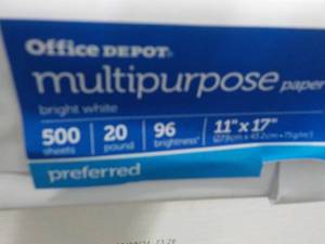 lot 2 image: Office Depot White 2500 Sheets 11 x...