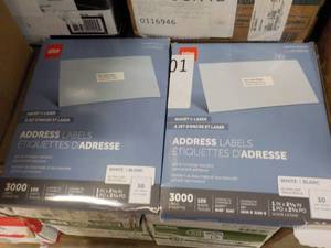 lot 26 image: Office Depot 6000 Address Labels...