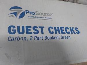 lot 27 image: Case of Pro Source 2500 Guest Check...