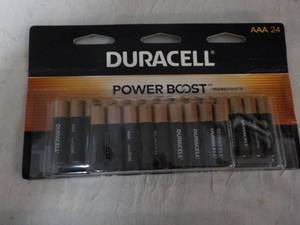 lot 34 image: 24 Duracell Power Boost AAA Batteri...