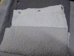 lot 75 image: GreyWhite Shower Curtains...