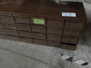 lot 108 image: 24 Drawer Metal Chest with all Cont...