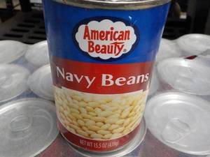 lot 113 image: 24 Cans American Beauty Navy Beans...