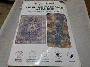 lot 117 image: Wyatt and Ash 5ft3 x 7ft5 Washabl...