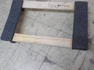 lot 123 image: Wood Dolly 30 x 18...