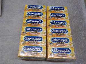 lot 134 image: 12 boxes Chloraseptic Honey Lemon -...