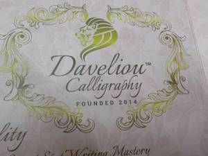 lot 161 image: Davelion Calligraphy Kit...