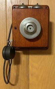 lot 161C image: FR - Antique Minnesota Electric Wall Telephone Wood and Metal