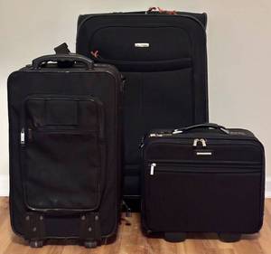lot 118H image: LL - Set of 3 Rolling Suitcases Samsonite Lexi Protocol Assorted Sizes