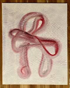 lot 119H image: LL - Fred Blumenthal Abstract Canvas Art, October 1987