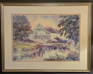 lot 196K image: LL-FR - Signed & Numbered Como Park Conservatory Framed Print by Susan T. Amidon