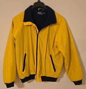 lot 289K image: LL-FR - Polo by Ralph Lauren Yellow and Black Jacket Size Large