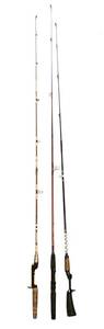 lot 294K image: LL-FR - Set of 3 Fishing Rods - Daiwa, St. Croix Magnaflex, and Unknown Brand