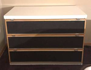 lot 6A image: MB - Vintage Three Drawer Dresser
