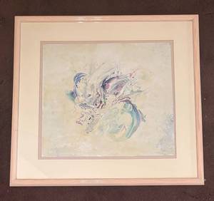 lot 104R image: BR2 - Fred Blumenthal Original Abstract Framed Painting