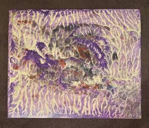 lot 141R image: MB - Fred Blumenthal Original Unframed Abstract Acrylic Painting