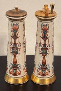 lot 216R image: LR - Lenox Lido Salt and Pepper Shakers with Ornate Design