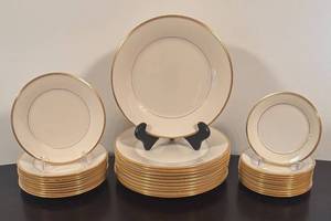 lot 243R image: LR - Vintage Lenox Eternal China Grouping