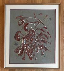 lot 245R image: LR - Fred Blumenthal Original Abstract Painting