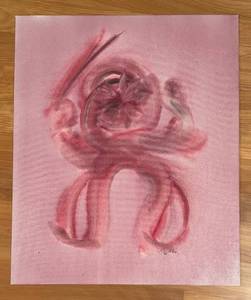 lot 306R image: LR - Fred Blumenthal Abstract Oil Painting Unframed