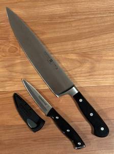 lot 310R image: K - Wusthof Classic 14.5-Inch Chef Knife and Farberware Paring Knife