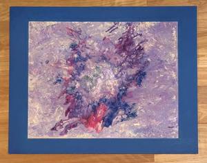 lot 346R image: LR - Fred Blumenthal Original Abstract Painting Unframed