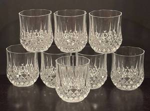 lot 355R image: LR - Set of 8 Crystal Low Ball Glasses